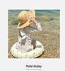 Fashionable Korean Style Girls' Long Sleeve Backless One-Piece Swimsuit for Summer