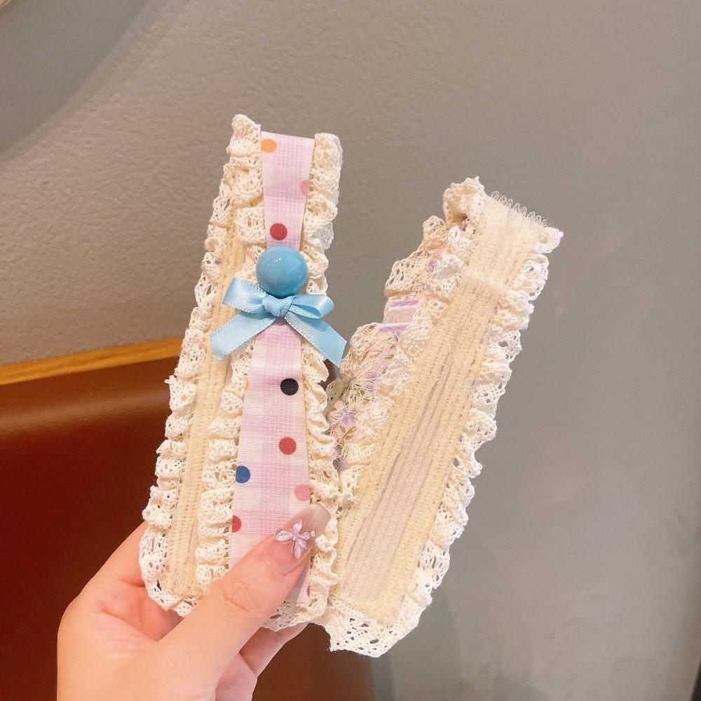 Bow Lace Headband Openwork Lace Trim Hair Accessories Comfortable Hair Holder  Little Girls