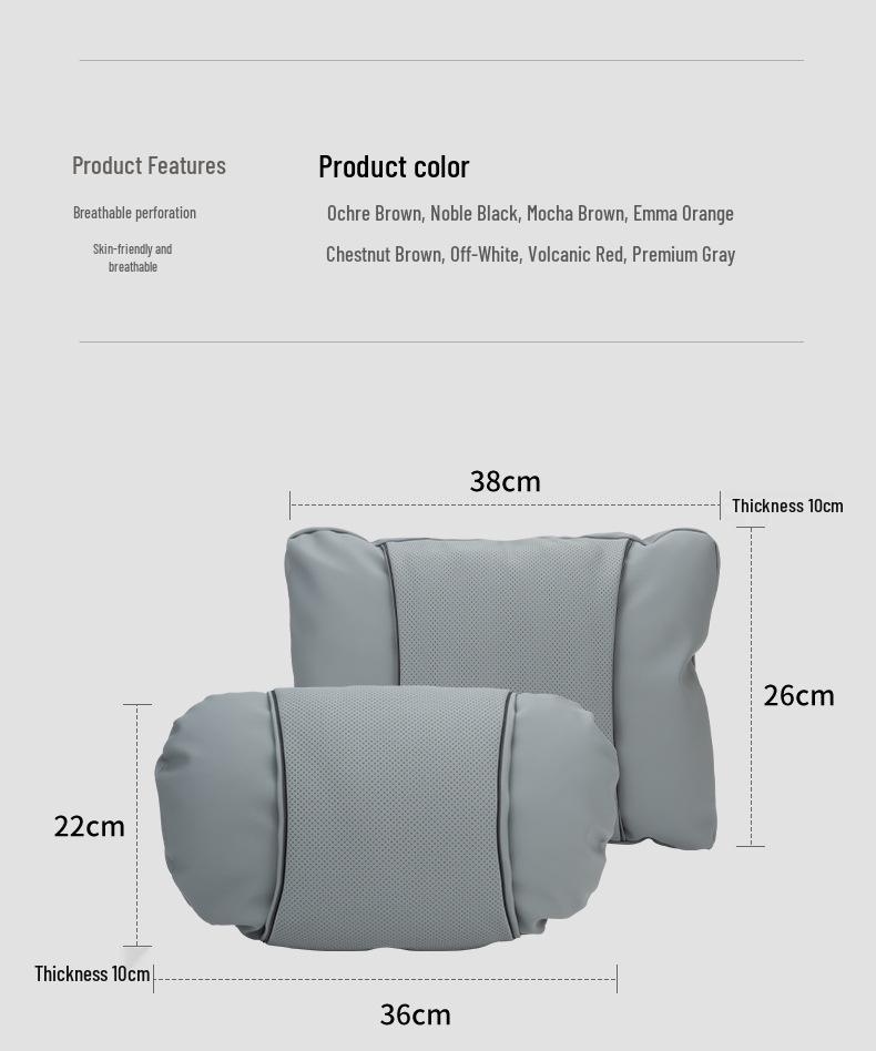 Buick Compatible Headrest Neck Pillow for Envision Plus, Regal E5/E4, LaCrosse, Envision S, GL8, Velite 6, Century