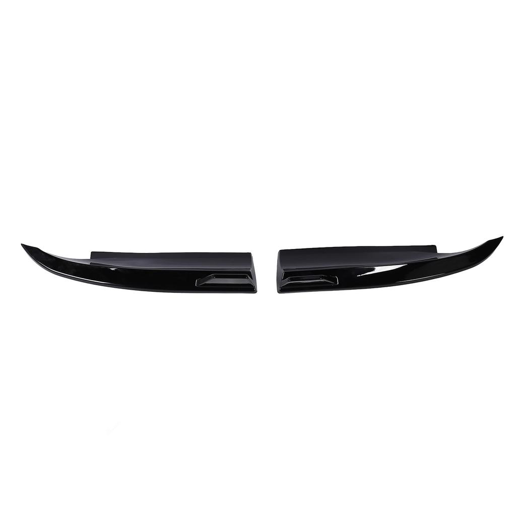 Pair of Rear Bumper Side Lip Diffuser Rear Side Skirt Splitter Canard for C Class W204 AMG Line 2008 2014 Glossy Black