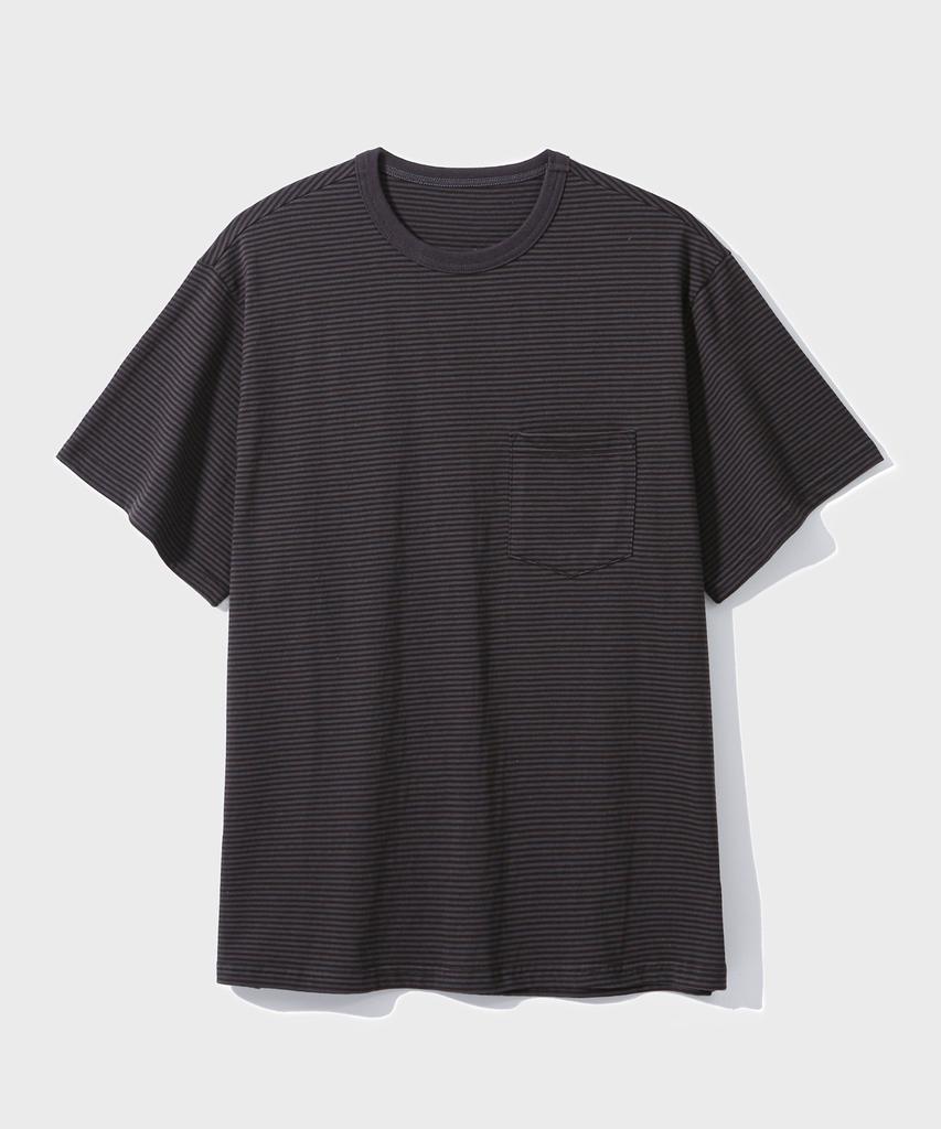 FALL BREAK Striped Pocket T-Shirt