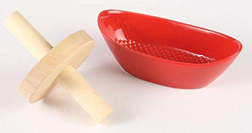 ZERO JAPAN Herb Mortar with Wooden Roller (Cherry Blossom) KTZ-002 TO Tomato, W160 X D74 X H55mm