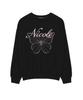 NICK&NICOLE Nicole Butterfly Sweatshirt_Black Pink