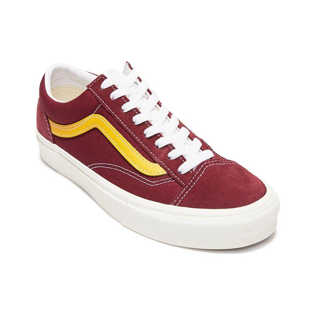 Vans Style 36 Comfortable Versatile Low-Top Skate Shoes Unisex Sneakers Burgundy VN0A54F6677