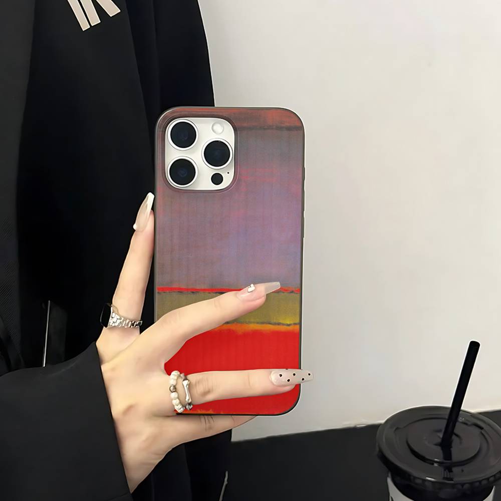 Abstract Art M-Mark R-Rothko Phone Case For IPhone 17 16 15 14 13 12 11 Pro Max Plus Corrugated Bumper Back Cover Shell