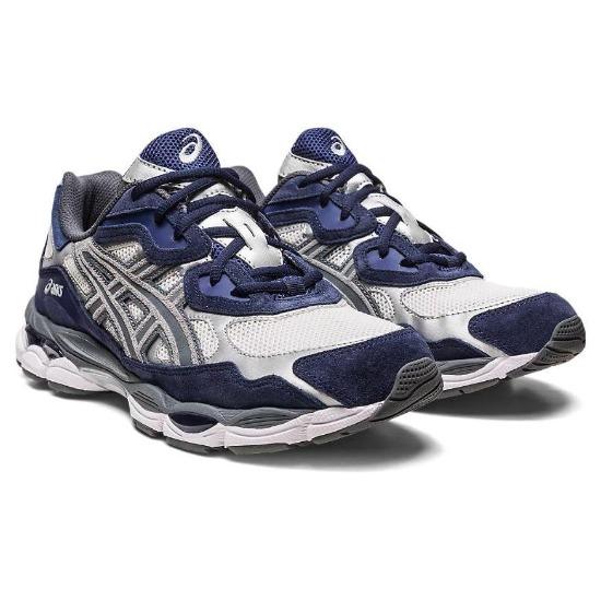 Asics Gel NYC Navy Steel Unisex Freizeitschuhe Blau Creme 1201A789-100