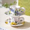 Retro Ceramic Coffee Cup Set, Afternoon Tea, Tea Cup Light Luxury High-End Water Cup, Cup And Plate Of Gifts