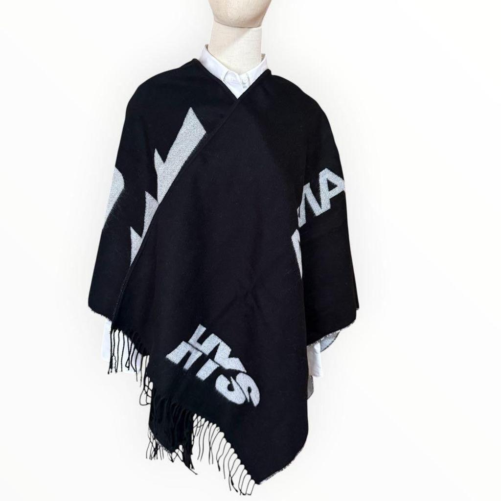 Used [525] HYSTERIC GLAMOUR Poncho Stole HYS Girl Black Large