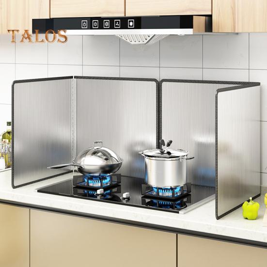 Splatter Oil Sided 3 Guard Stainless Steel Grease Splatter Screen For Frying Pan Foldable Nonstick Gas Stove Oil Proof Baffle