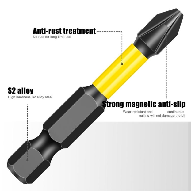 10Pcs Crossing Head Screwdriver Bit Set for Electrician 1/4inch Hexagonal Shank Magnetic Crossing Screw Driver Attachment