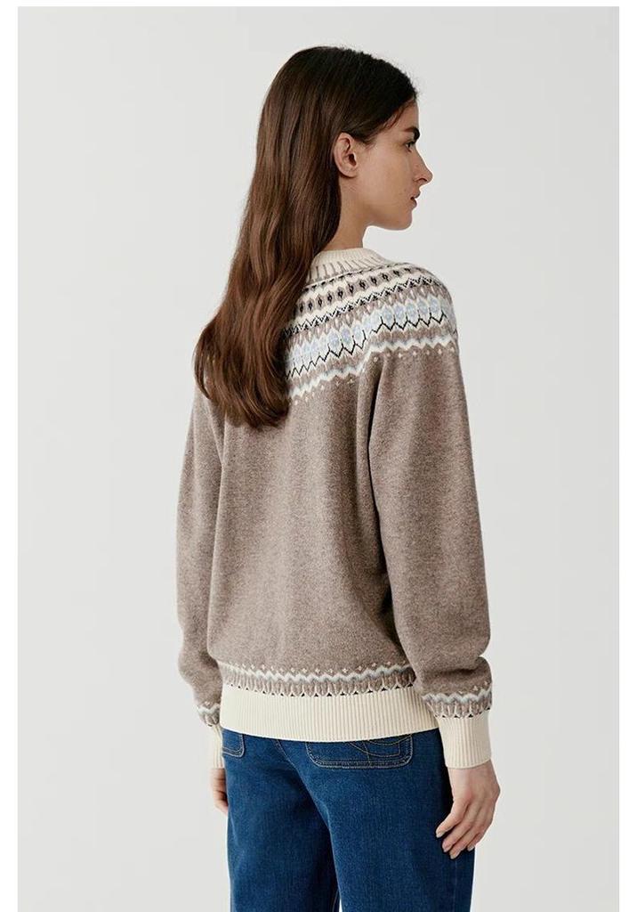 Women's New Arrival: Fil Island Winter Pullover Knitwear