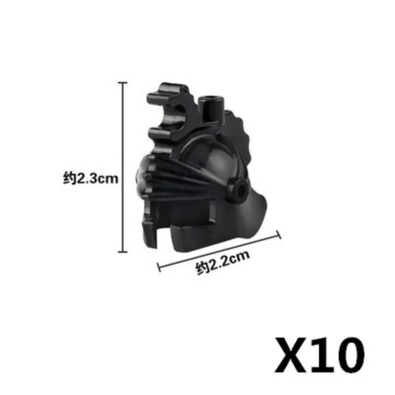 MOC Three Kingdoms Building Blocks Accessories Soldier Weapons Military Shield Sword Helmet Shoulder Armor Wings Mini Brick Toy