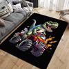 One Neon Graffiti Dinosaur Truck Rug Non Slip Machine Washable Living Room Kids Room Playroom Entryway Mat Home Decor Carpets