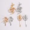 Silver Gold Chinese Style Headwear Female Hair Accessories Dragon Shape Hairpin Metal Hair Clip