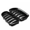 Carbon Fiber For BMW F10 5 Series 520i 523i 525i 530i 535i 2010-2016  Glossy Black Dual Slat M5 Style Front Kidney Grille Grill