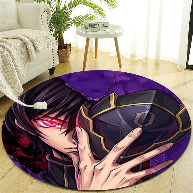 Personalized Code Geass Round Chair Office Rug - Perfect for Mat, Office Chair & More - Ideal Gift for Birthdays and Holidays