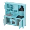 1:12 Puppenhaus Küche Spielzeug Holz Miniatur Küchenmöbel Schrank Spielzeug für Kinder