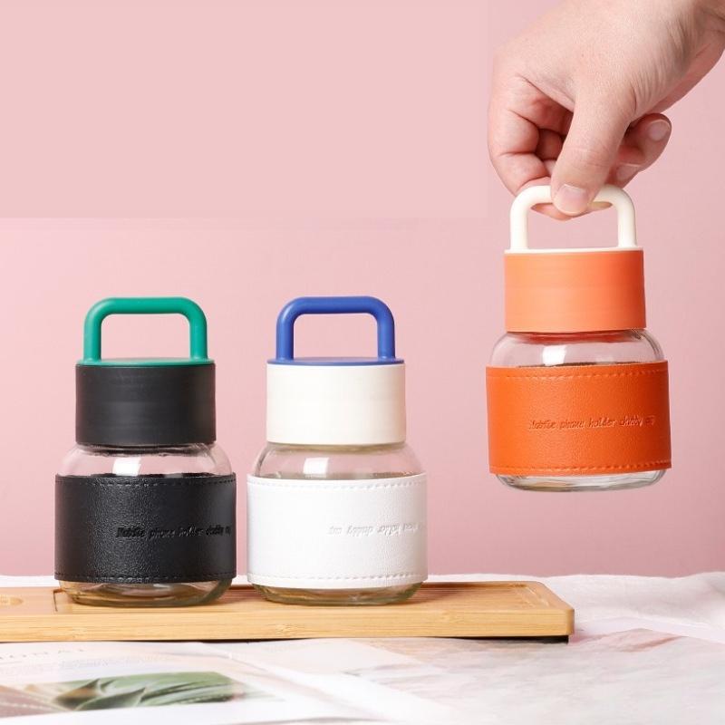 Mini Kubek na Wodę Przenośny Szklany Wysoka Wartość Estetyczna Celebryta Internetowa Biuro Kubek do Kawy Mleka Prezent Przenośny Zdrowie