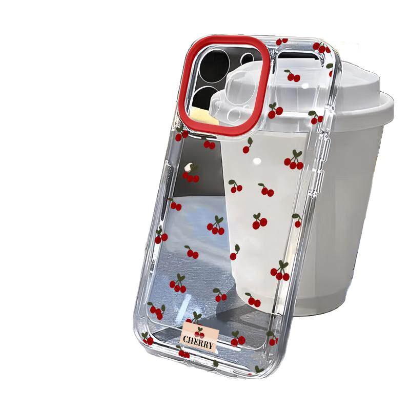 Full Screen Cherry Phone Case for iPhone, Huawei, Honor, VIVO, Xiaomi, and OPPO