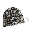 New American Retro Leopard Print Woolen Hat for Women in Autumn and Winter Face Showing Small Knitted Hat for Men  Cold Hat