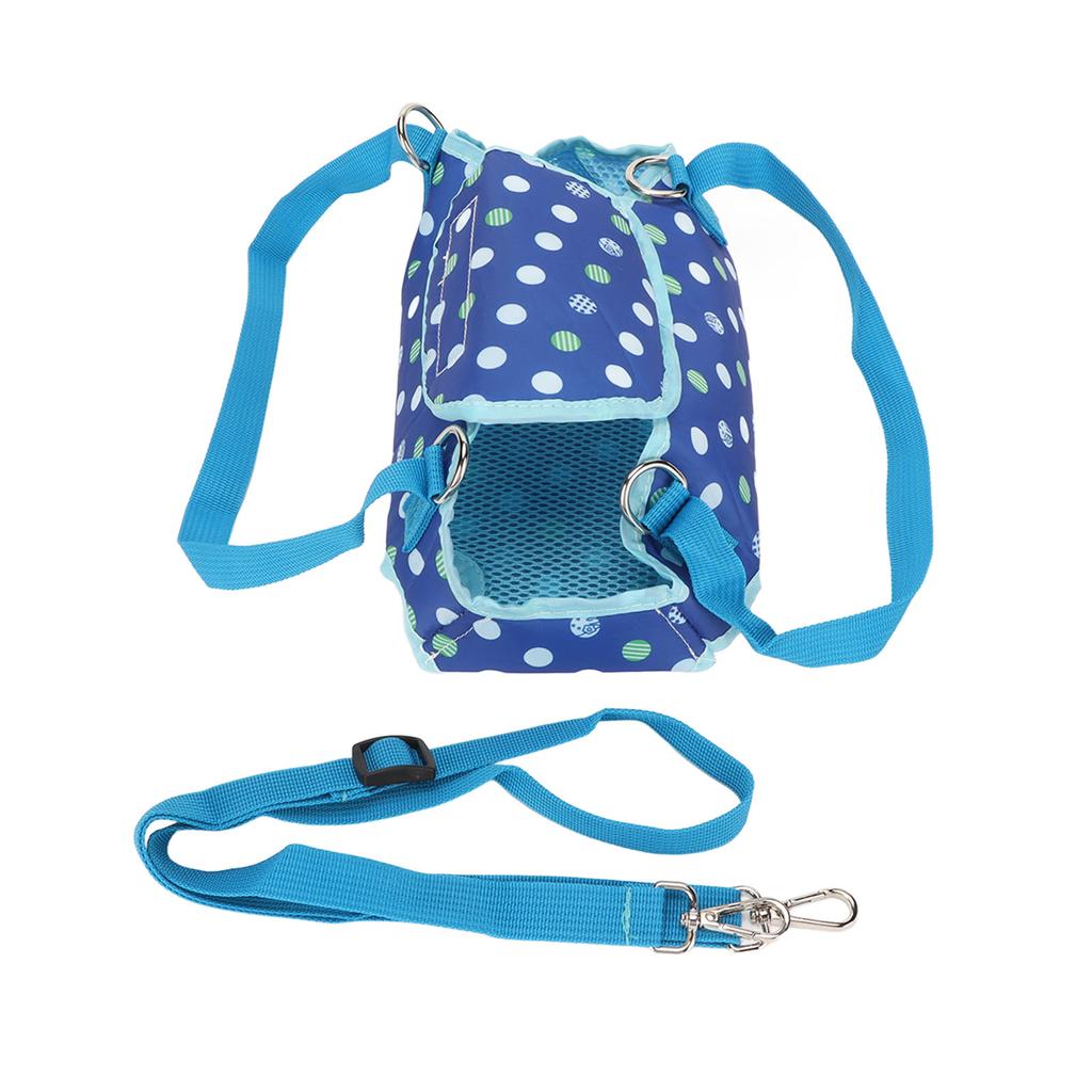 Dog Lift Harness Support Breathable Washable Portable Dog Sling Harness with Dual Lumbar Strips for Small Dogs M Blue
