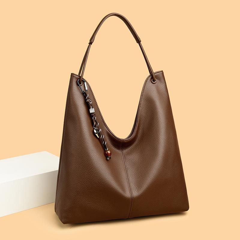 High Quality PU Women Shoulder Bag High-capacity Solid Fashion Handbag Crossbody Bag Women's Minimalist PU Leather Bag
