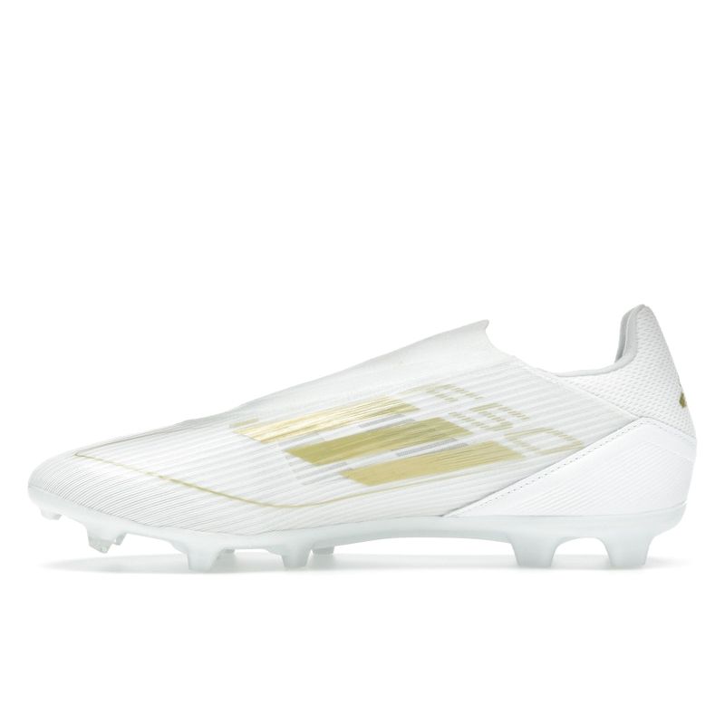 Adidas Adizero F50 League Laceless FG MG Day Spark Pack Unisex Sneakers White Cloud-White Gold-Metallic IE0608