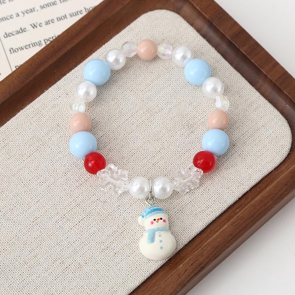 

Популярный детский рождественский мультяшный браслет из бусин – Милое ручное украшение в подарок