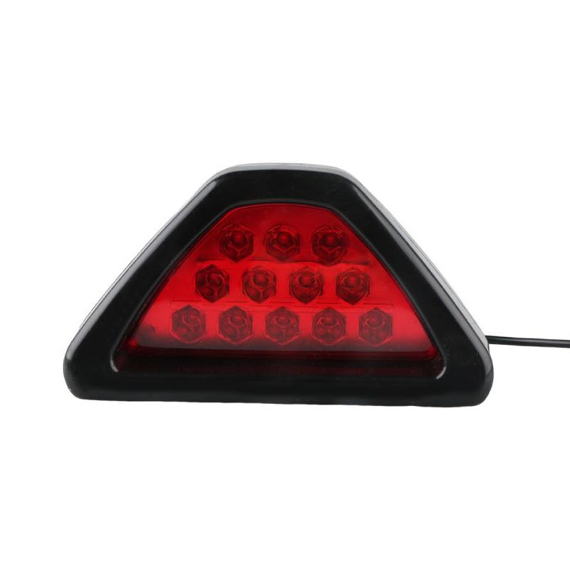 Car Triangle Brake Stop Light Led Universal Lamp Warning Drl Red 12 Rear Tail Light Auto Signal Rear Tail Stop Brake Light