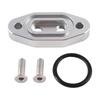 Twin Turbo Dual 1/8" NPT Oil Feed Line Adapter Plate for LS1 LSX LS3 LS2 LQ4