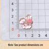 Cherry Blossom Resin Rabbit Hair Clip Accessories