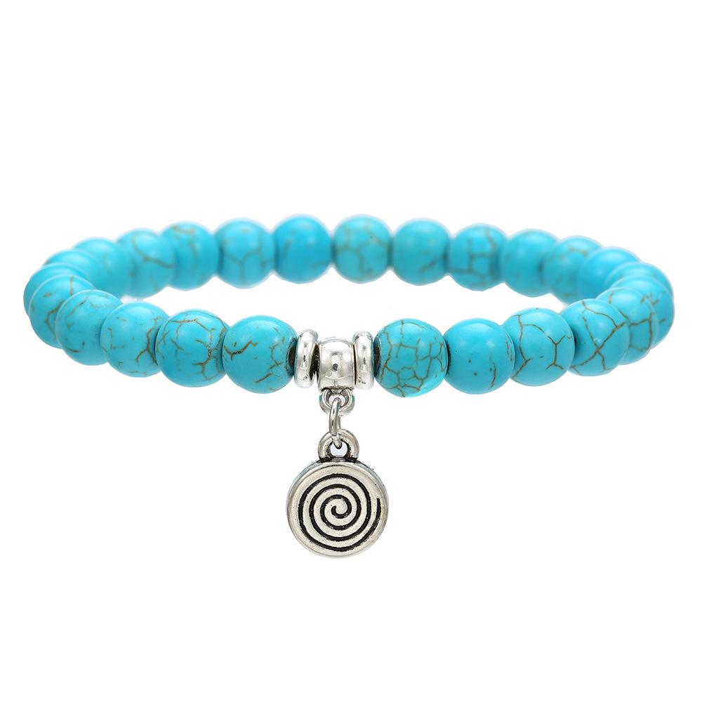 

JYL TS Bracelet Love Themed Beaded -Celebrates Affection & Attracts Heartfelt Connections ZJ13994 небо синє світло кольору