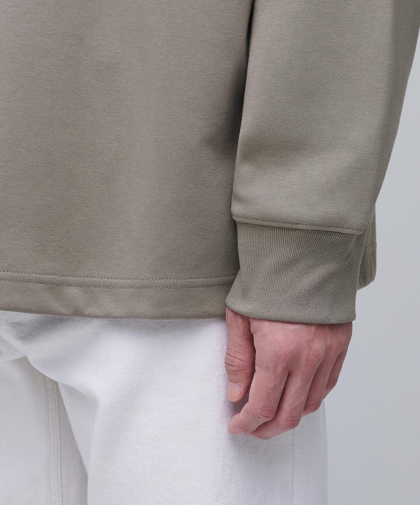 MUSINSA STANDARD Flat Terry Oversized String Sweatshirt [Dusty Beige]