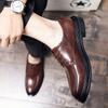 Office Oxford Shoes Men'sLarge Size Business Dress Shoes Soft Sole Lightweight Casual Shoes Lace Up Classic Brown Wedding Shoes