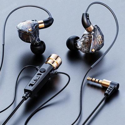 Dynamic Wired Earphone 3.5mm Elbow In Ear Earphones Noise Cancelling Surround Bass Wired Headset Phone/tablet/laptop