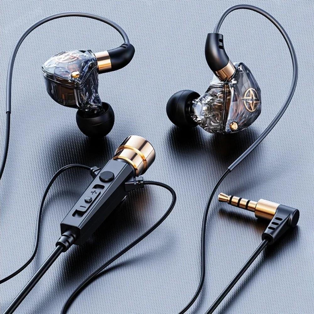 3.5mm Wired Earphone Dynamic Wired Headset Music Earbuds in Ear Earphones  Live Stream