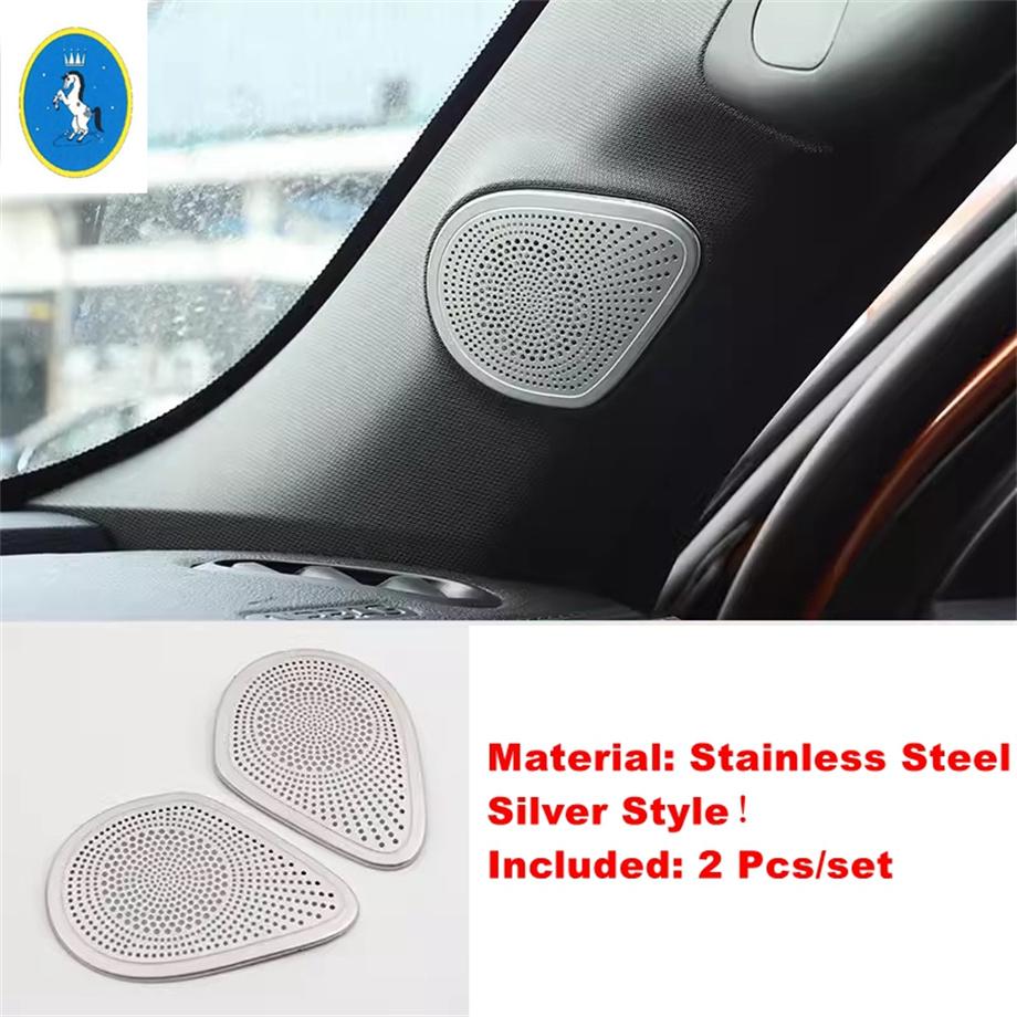 Silver Car Pillar A Speaker / Handle Bowl Horn / Roof Reading Light Lamp Panel Accessories Cover Trim For Haval Dargo