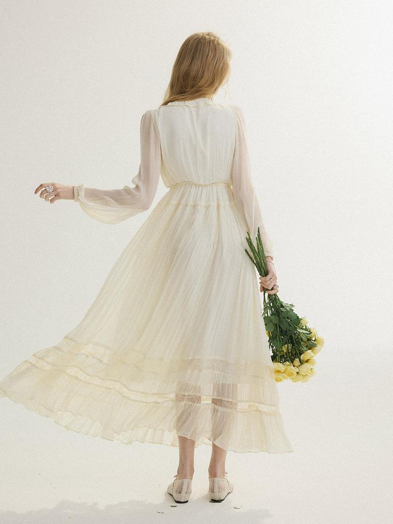 Sinseuden Mute Lace Long Dress