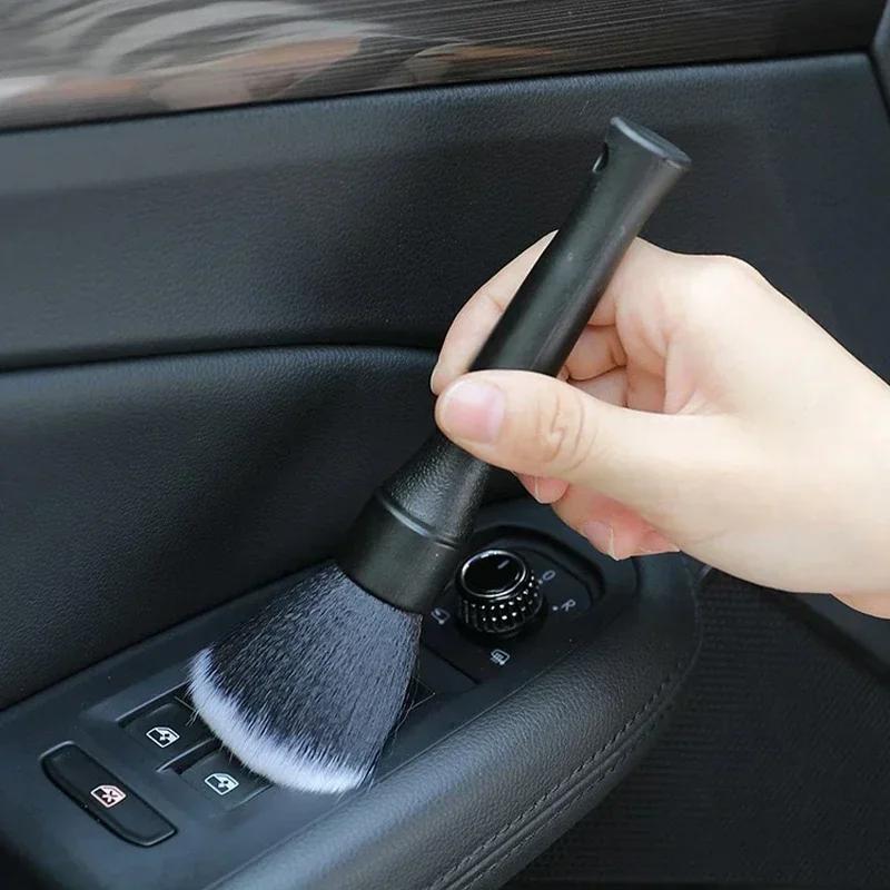 Car Detailing Brush Super Soft Auto Interior Detail Brush Dust Removal Detail Brushes For Car Dash Vents And Crevice