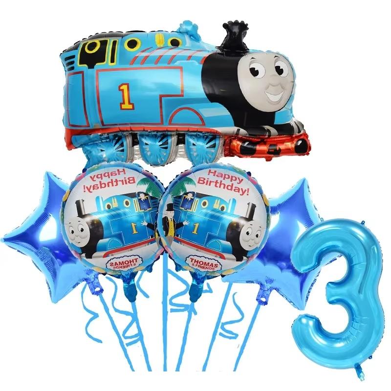 Thomas Trains Theme Party Decorations Thomas Friend Plates Cups Backdrop Balloons Kids Birthday Party Supplies Baby Shower Gifts