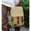 Backpack Men'S Retro Wind Durable Canvas Backpack Junior High School Female College Student School Bag