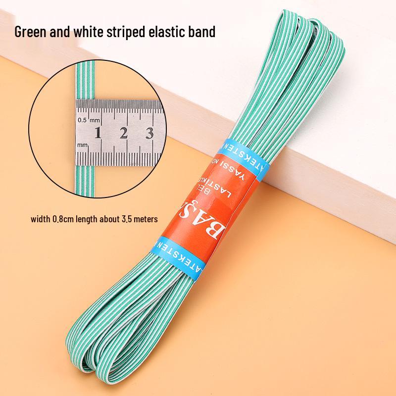 Durable Double-Layer Elastic Band for Waistbands - High Elasticity Flat Rubber Cord