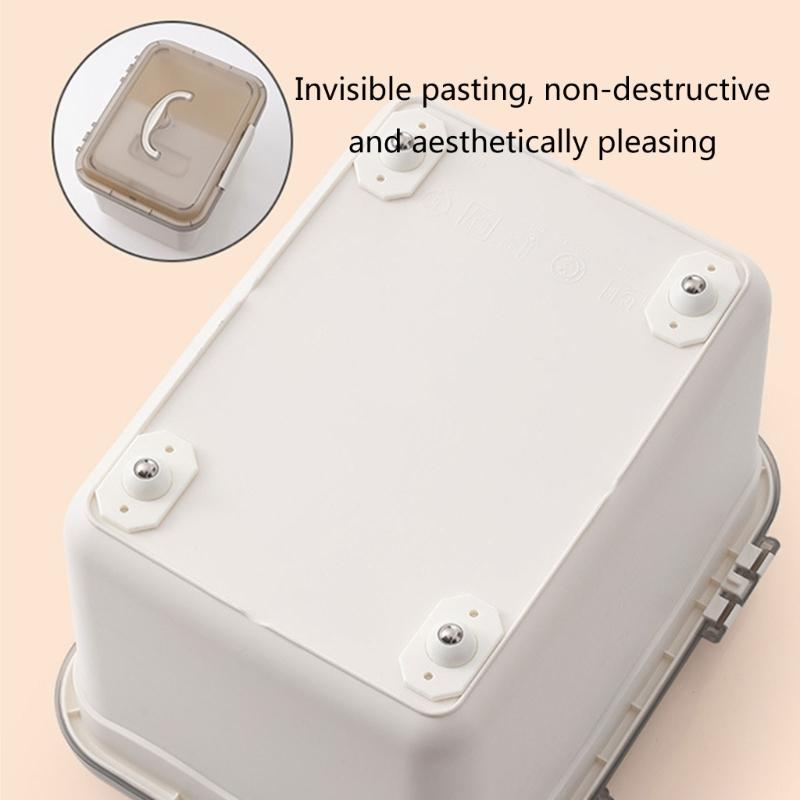 Practical Adhesive 360 Degree Rotating Wheels set Self Adhesive Caster Wheels for Storage Furniture & Small Appliances
