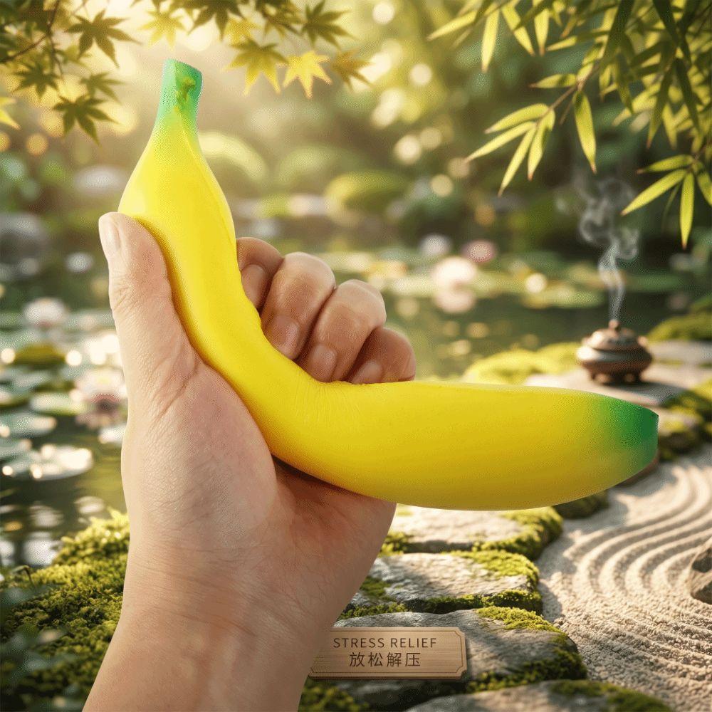 Soft Soft Squishy Banana Slow Rising Banana Squeeze Toy Simulator Slow-rebound Banana Toy  Gifts