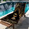 Toalha de Praia com Estampa do Batman, Toalha de Praia Versátil Leve Absorvente para Piscina Surf Yoga Banheiro, Perfeita para Presente de Aniversário Feriado