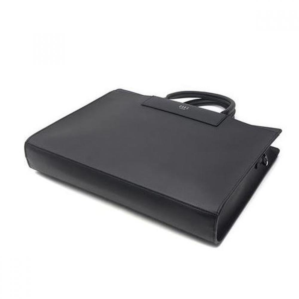 Daks Black Leather Simple Document Bag Dbba2f333bk