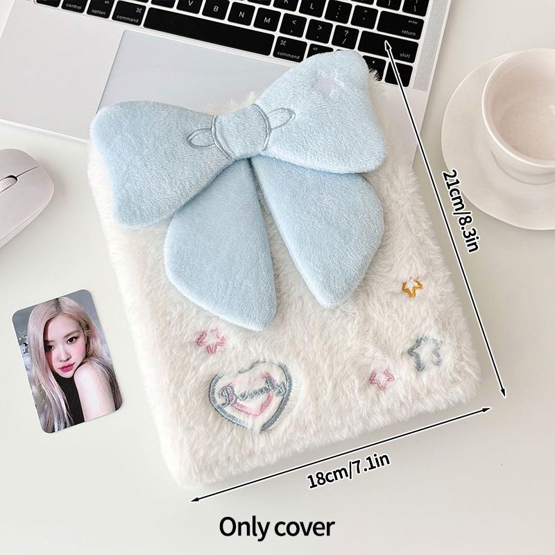 A6 Binder Lucky Plush Album Kpop Idol Photocard Holder Kawaii Plush Bindering Photocards Collect Books School Stationery