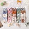 BABY SCHLEIFEN  Frühling10Stk/Set Handgefertigt Stoff Bedruckt Haarspange Boutique Mini Boutique Pony Schleife Haarspange Ins Gänseblümchen Haarklammern