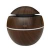 Wood Grain USB Flower Humidifier: Silent Mini Aromatherapy Vase for Home & Office