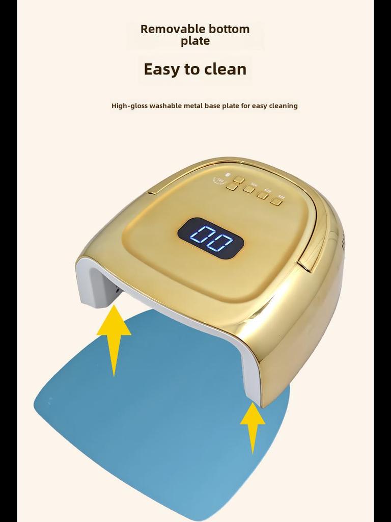 S20 Gradient Rechargeable Nail Light Therapy Machine, 60W High-Power Quick Drying for Nail Salons